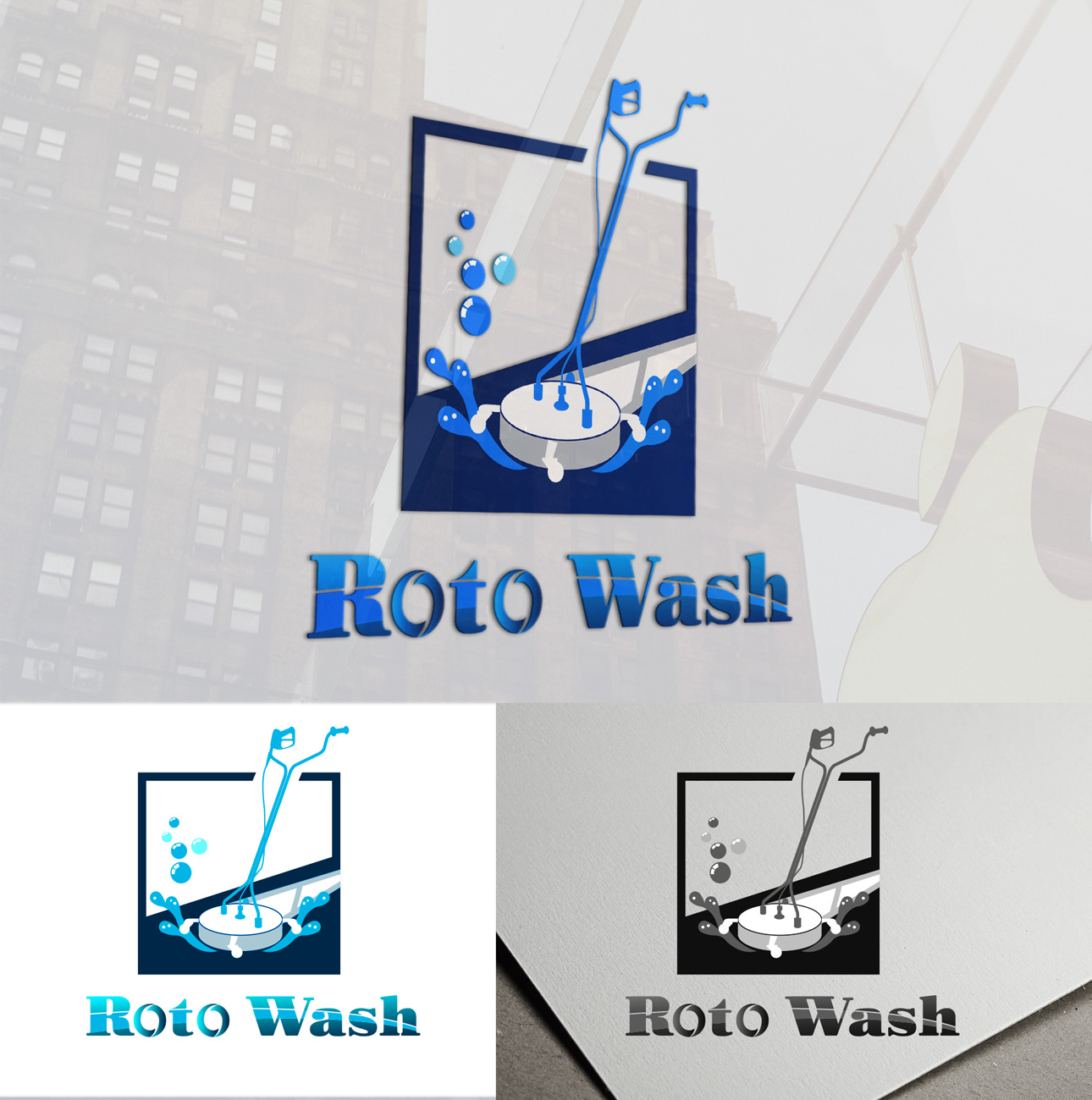 Logo Design by Wonderful design for Roto Wash | Design #26304556