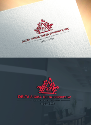 Delta Sigma Theta Sorority, Inc. Okinawa Alumnae Chapter 30th Anniversary 1991 - 2021 | Logo Design by Art Lancer