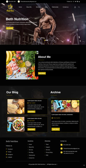 Web Design by pb for this project | Design: #26290139