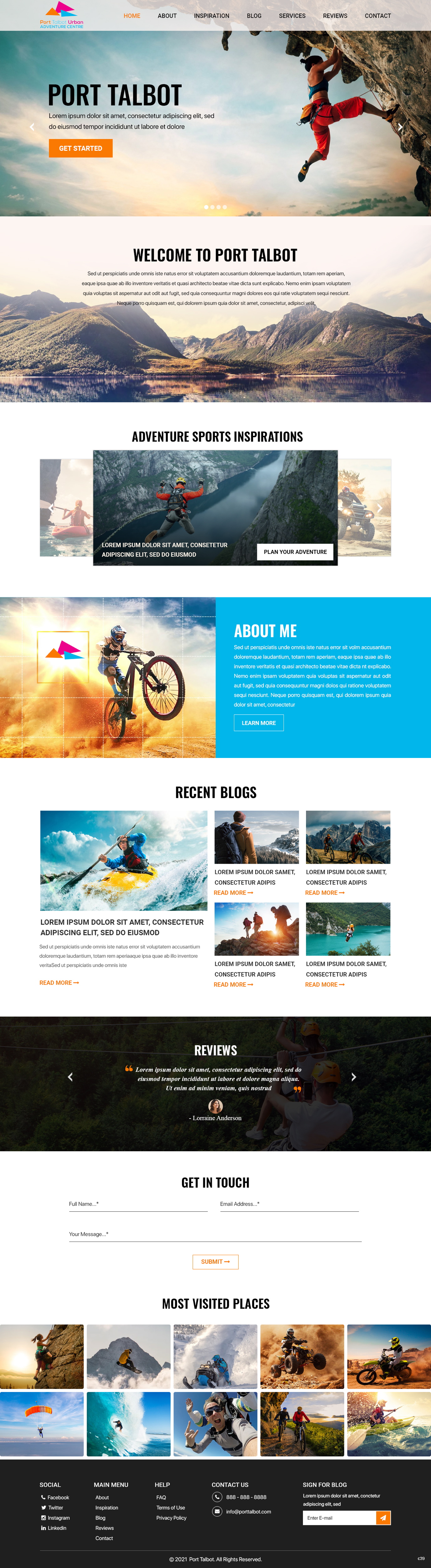 Diseño Web por pb para Port Talbot Urban Adventure Centre | Diseño #26283615