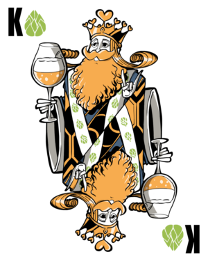 King of Hops T-Shirt | T-shirt Design by Tomi Ax