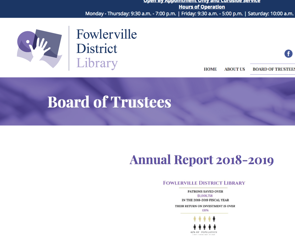 Logo Design by Buck Tornado for Fowlerville District Library | Design #26296598