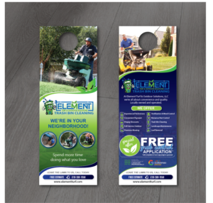 Doorhanger for Fertilization & Weed Control | Print Design par alex989