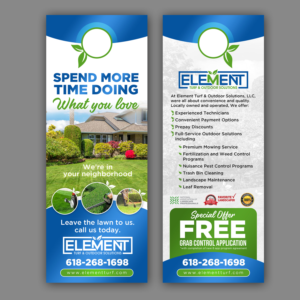 Doorhanger for Fertilization & Weed Control | Print Design par aspiremedia