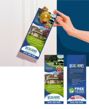 Doorhanger for Fertilization & Weed Control | Print Design par Zeph Design
