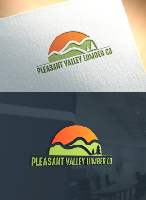 Pleasant Valley Lumber Co. OR Pleasant Valley Lumber Company | Logo Design by Art Lancer