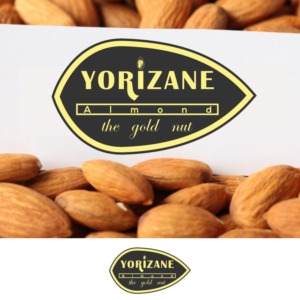 Line 1. Yorizane Line 2. almond Line 3. the gold nut | Logo Design by Gerald Design 3