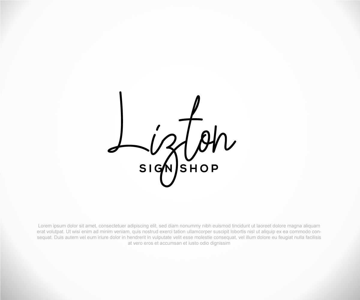 Logo Design by Niizam Uddin for The Lizton Sign Shop | Design #26310971