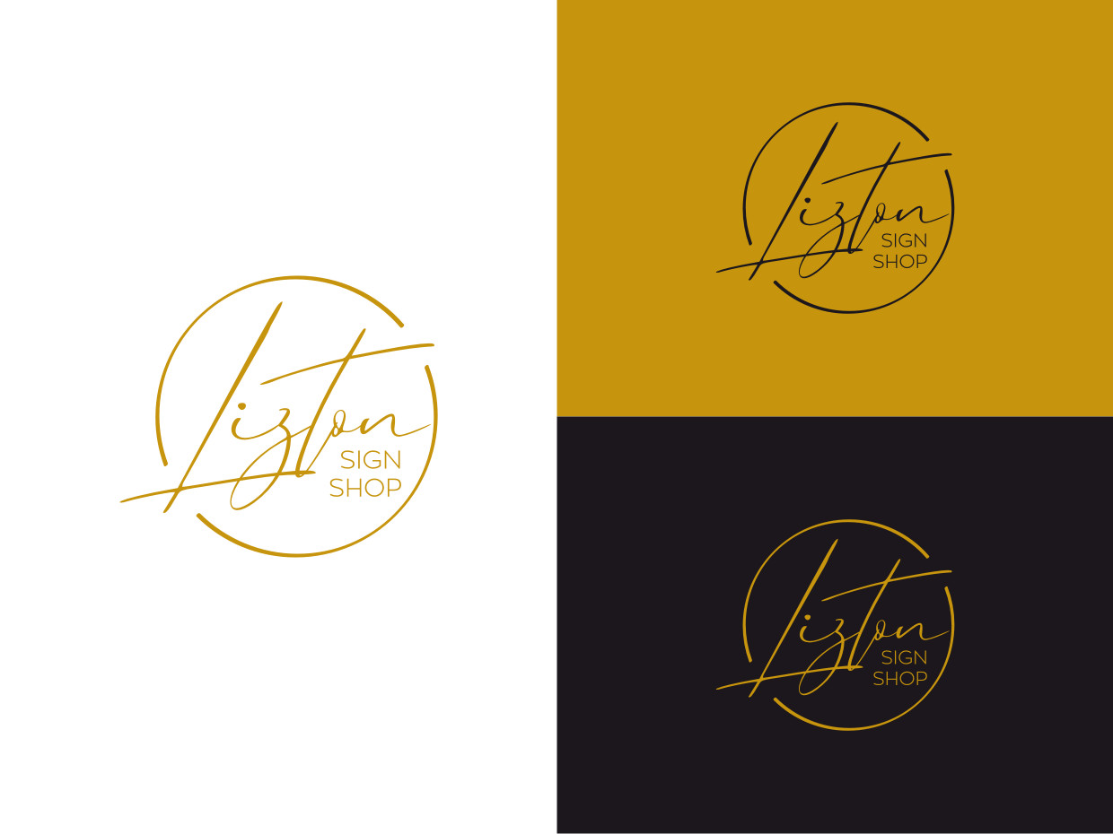 Logo Design by Atvento Graphics for The Lizton Sign Shop | Design #26313865