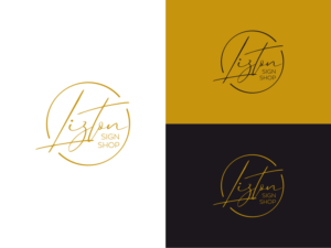 Lizton Sign Shop | Logo Design by Atvento Graphics