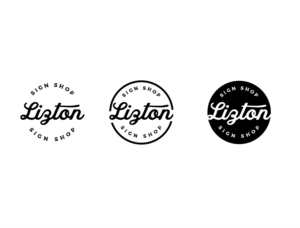 Logo Design by wonderland for The Lizton Sign Shop | Design: #26282689