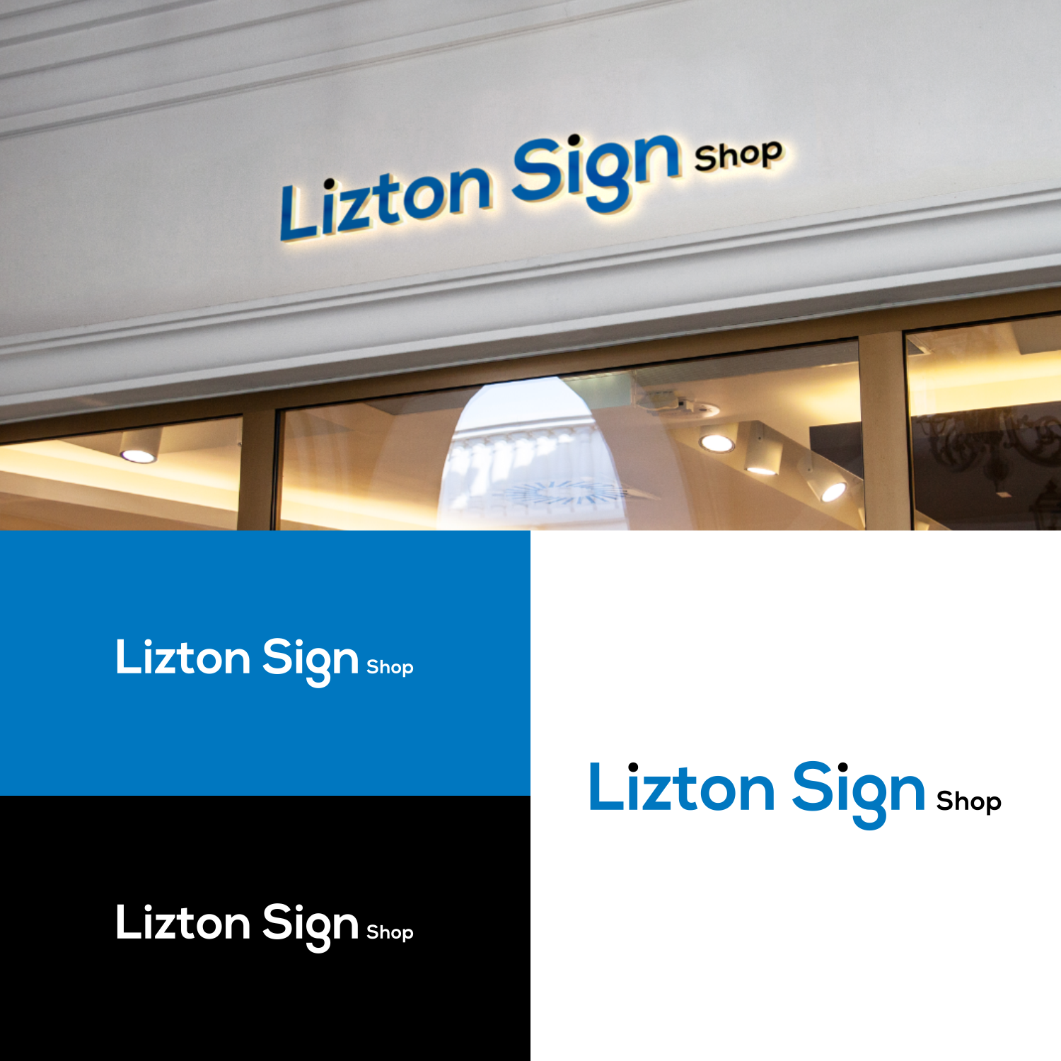 Logo Design by anak mama for The Lizton Sign Shop | Design #26284854
