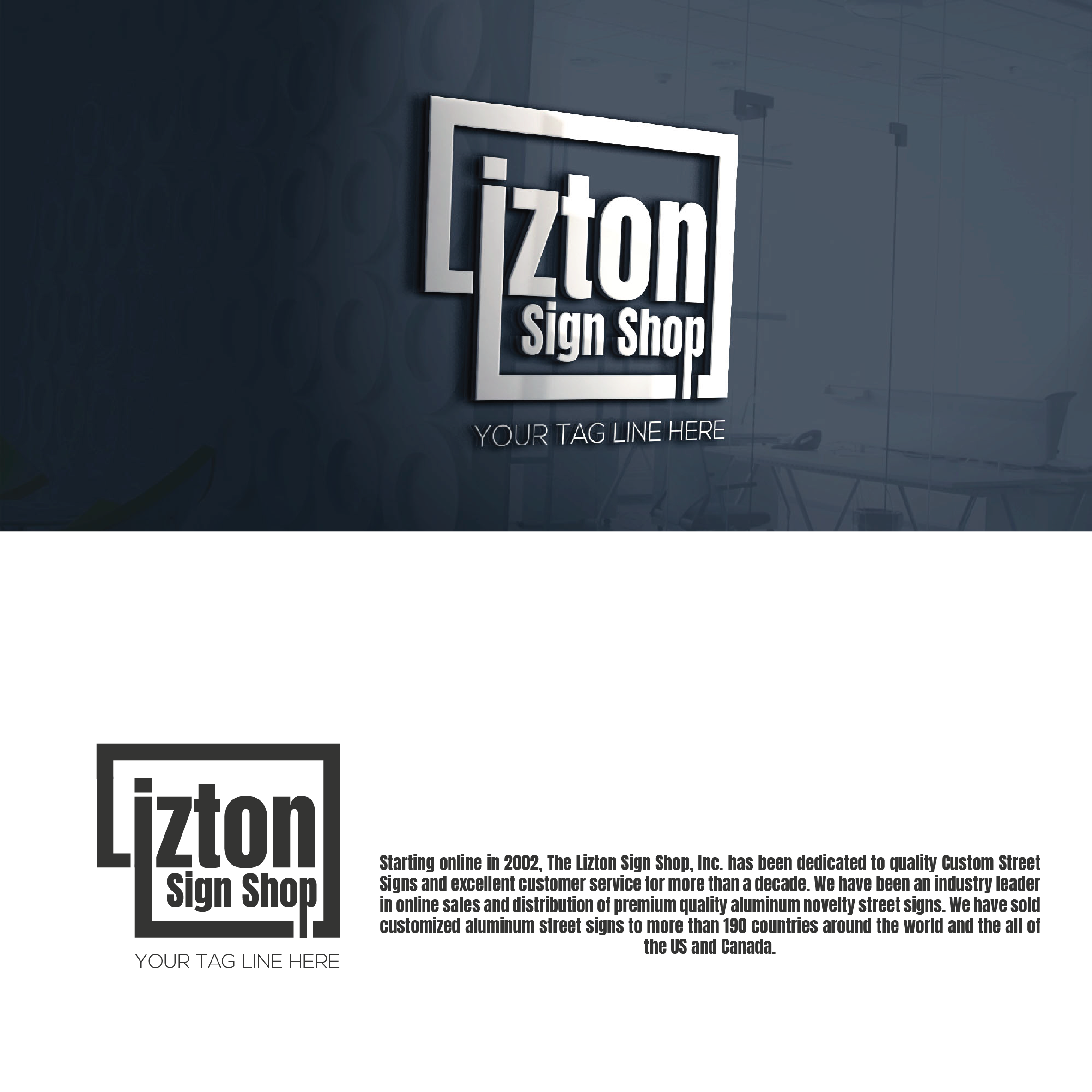 Logo Design by Walker Designer 2 for The Lizton Sign Shop | Design #26280300