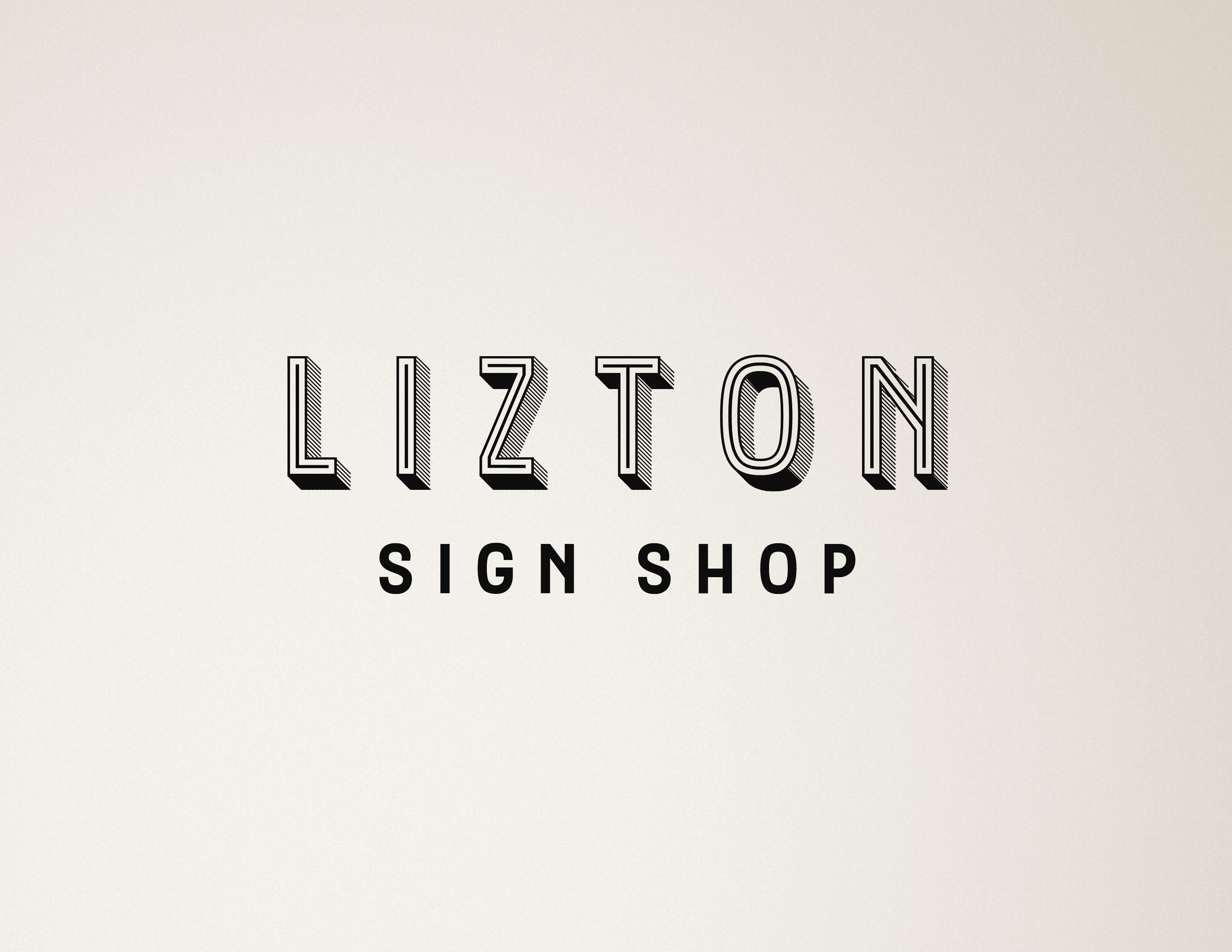 Logo Design by Alvaro NP for The Lizton Sign Shop | Design #26285658