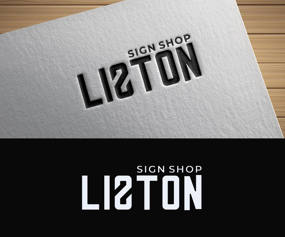 Logo Design by CreativeFeather for The Lizton Sign Shop | Design #26345057