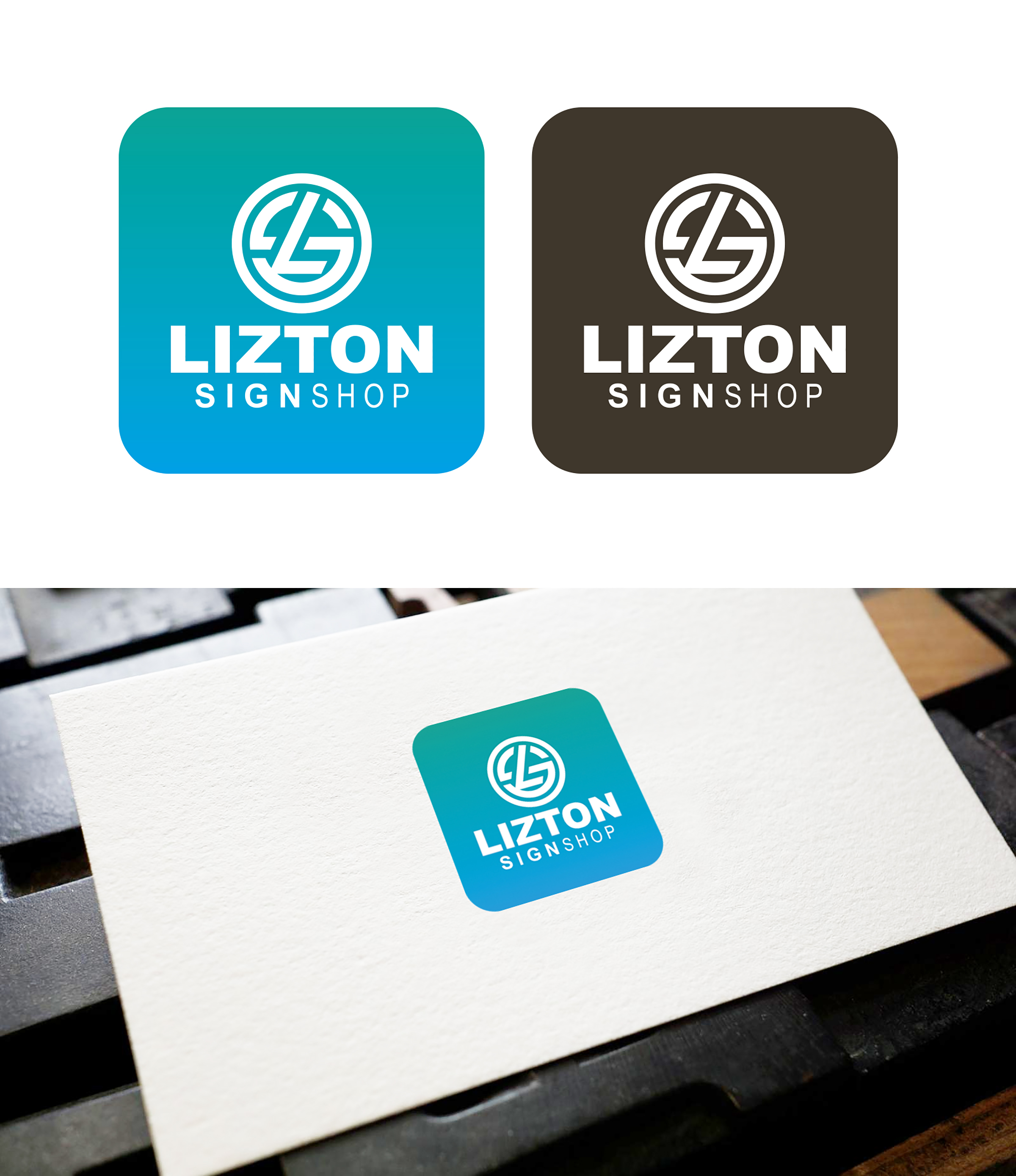 Logo Design by zack187 for The Lizton Sign Shop | Design #26286928