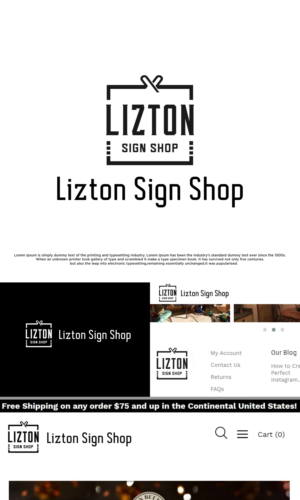 Lizton Sign Shop | Logo Design by 2662 DESIGN