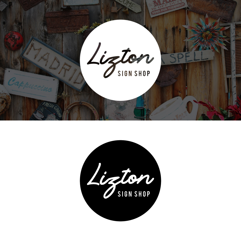 Logo Design by kaps01 for The Lizton Sign Shop | Design: #26279721