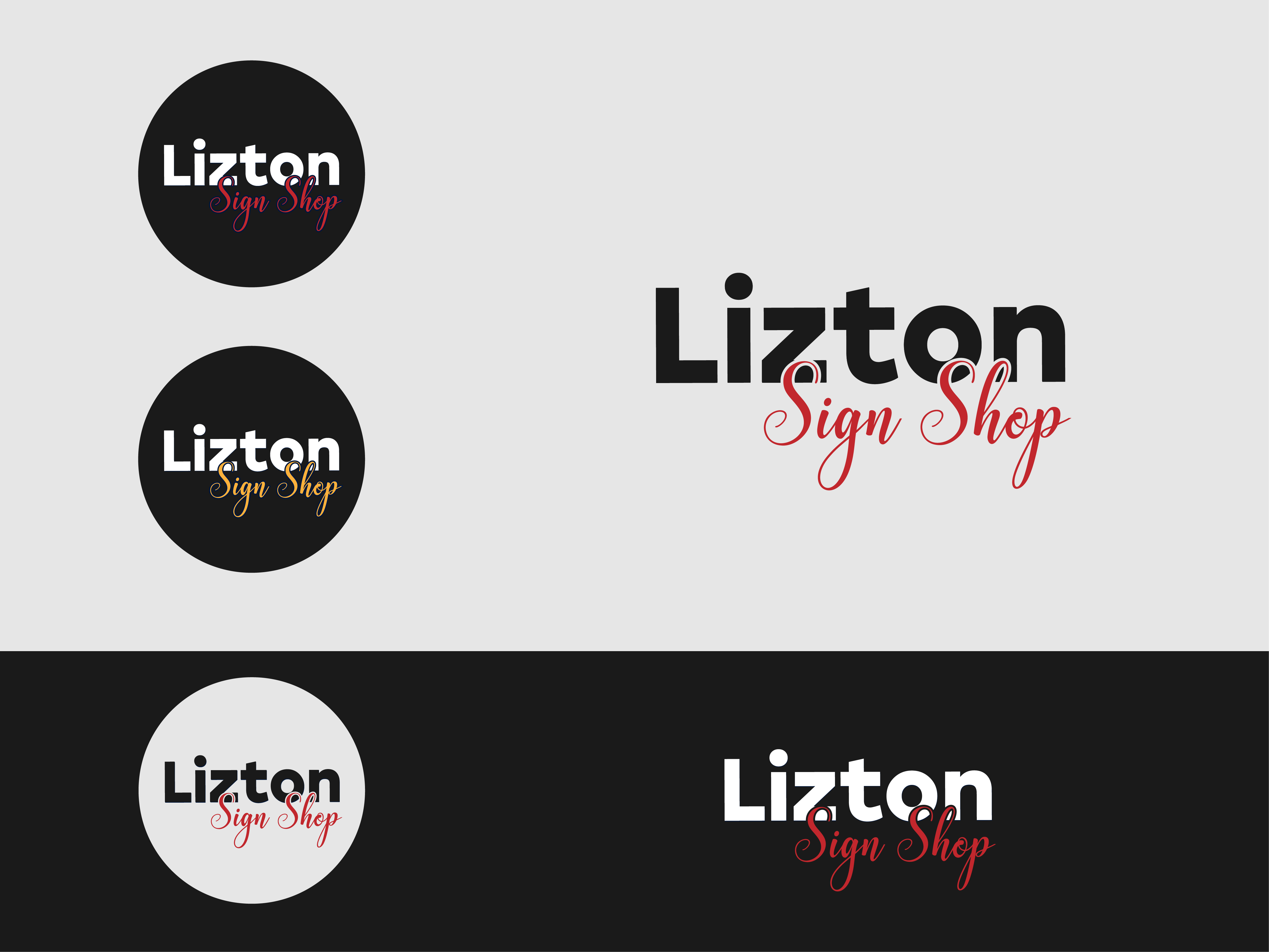 Logo Design by Jet-D for The Lizton Sign Shop | Design #26328473