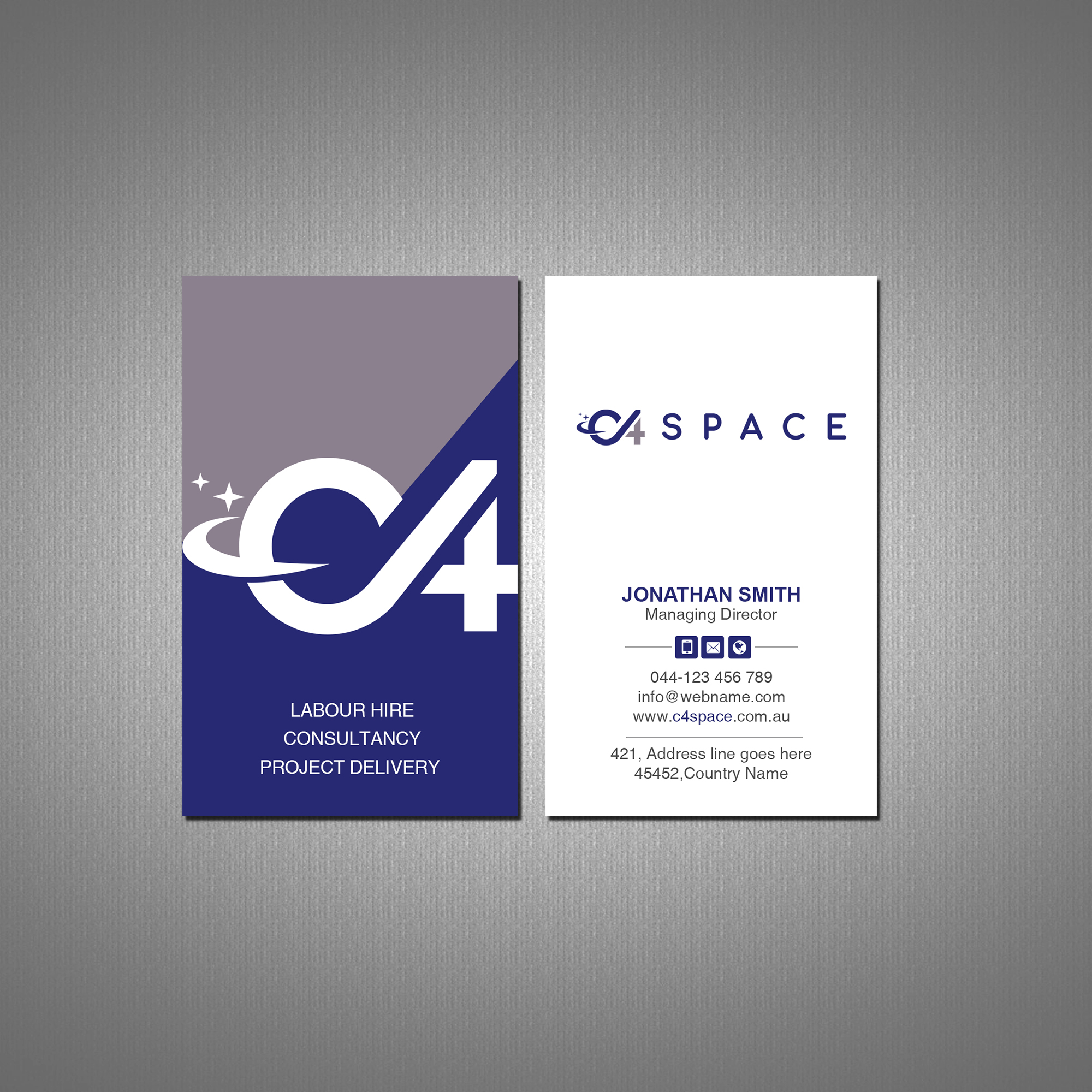 Business Card Design by Creations Box 2015 for this project | Design #26293524