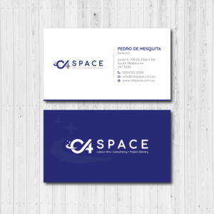 C4 Space needs a business card designed | Diseño de Tarjeta de Presentación por Bold Pixels