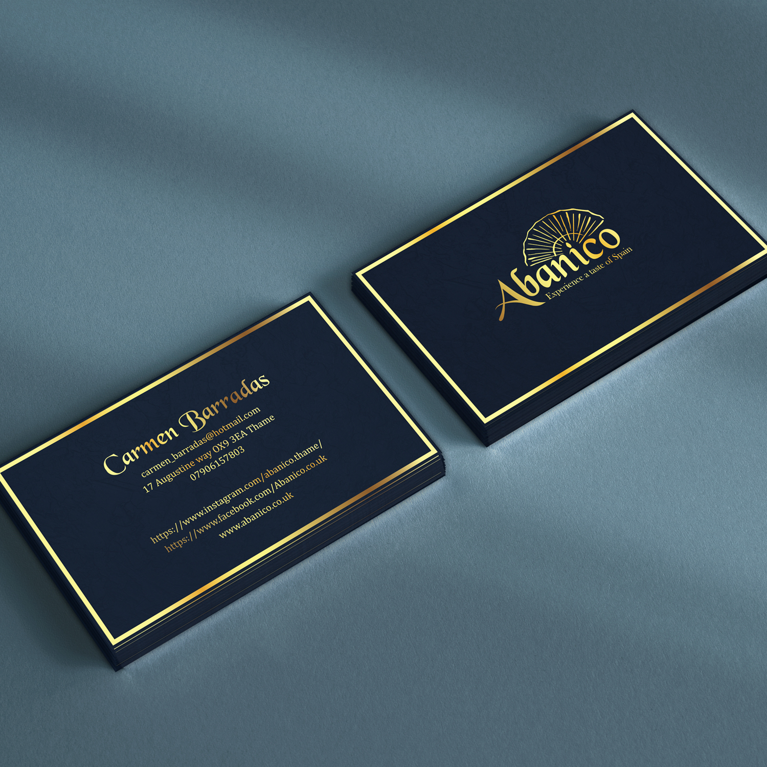 Business Card Design by BJY for Abanico | Design #26297457