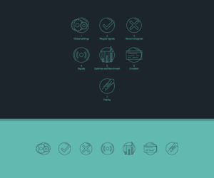 Artificial intelligence company needs icons refresh for its desktop software | Icon Design by Greedin