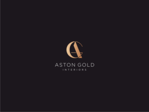 Aston Gold Interiors | Logo Design by Atvento Graphics