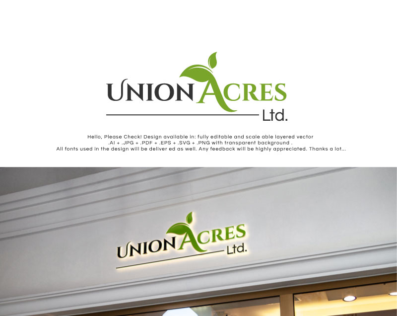 Diseño de Logo por Pro_DesignMaster para Union Acres Ltd. | Diseño #26287289