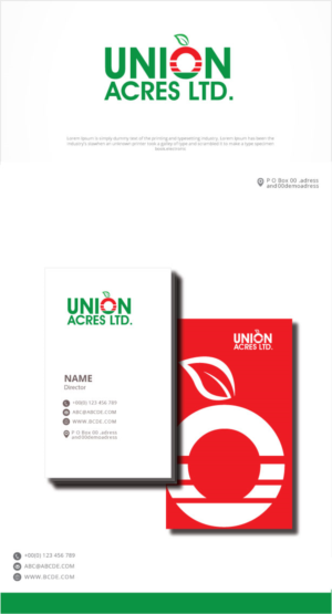 Diseño de Logo por graphicevolution para Union Acres Ltd. | Diseño: #26289112