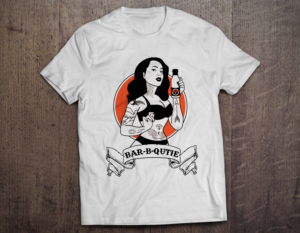 Bar-B-Qutie ( name of restaurant Smokehouse41) | T-Shirt-Design von FigliaPerduta