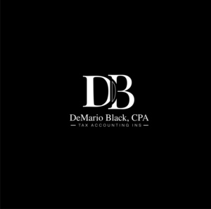 DeMario Black CPA  Tax, Accounting, & Insurance | Logo Design by zaria.