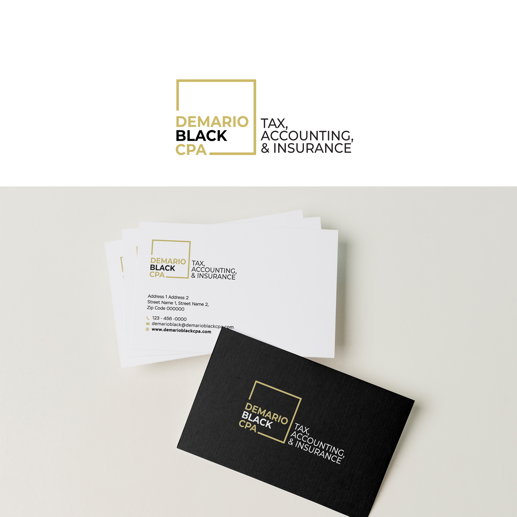 Logo Design by sherman for DeMario Black, CPA | Design #26298318
