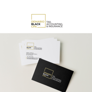 DeMario Black CPA  Tax, Accounting, & Insurance | Logo Design by sherman