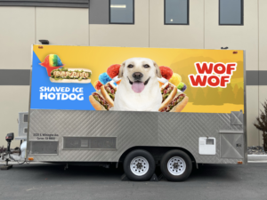 Hot Dogs and Shaved Ice Food Truck | Graphic Design by desainerd