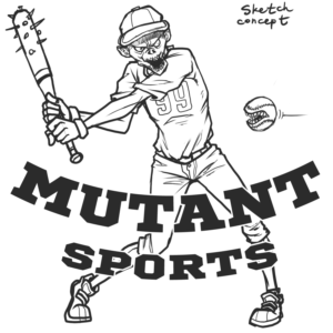 Design a Mutant Character Baseball Themed | T-shirt Design by Scelatio