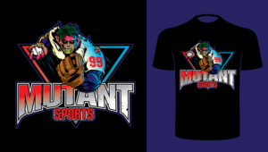 Design a Mutant Character Baseball Themed | Diseño de Camiseta por ally designs