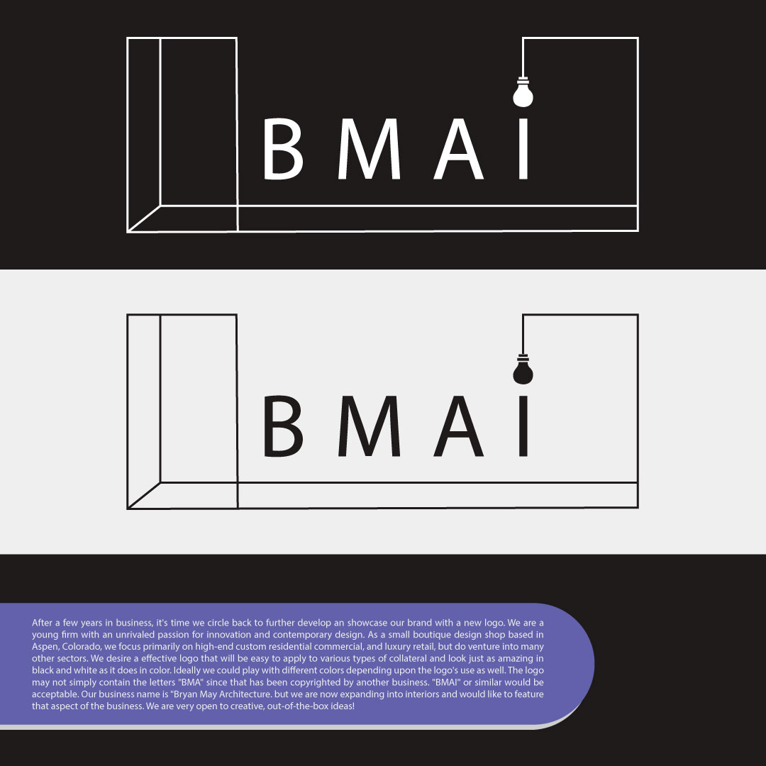 Logo Design by Jisase for Bryan May Architecture + Interiors | Design #26325754