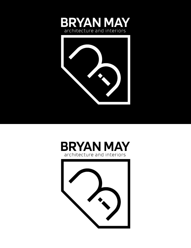 Logo Design by electrik | brand solutions for Bryan May Architecture + Interiors | Design #26317938