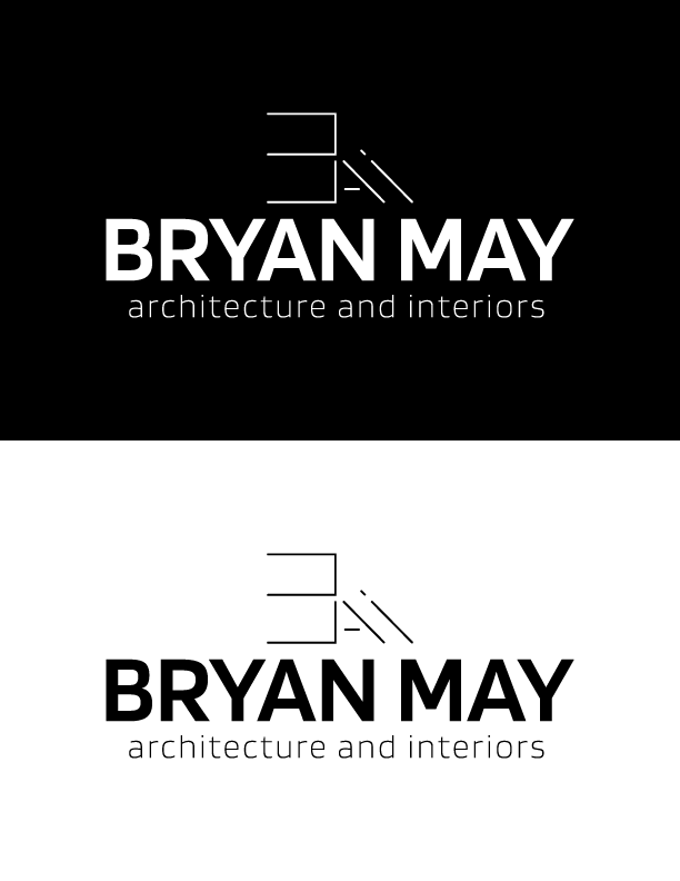 Logo Design by electrik | brand solutions for Bryan May Architecture + Interiors | Design #26317943