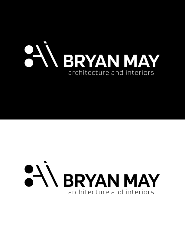 Logo Design by electrik | brand solutions for Bryan May Architecture + Interiors | Design #26317947