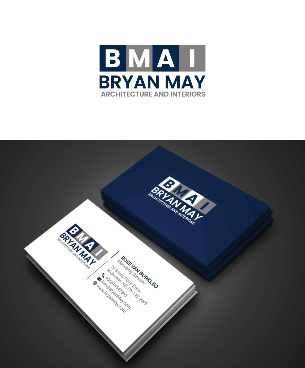 Logo Design by R.design for Bryan May Architecture + Interiors | Design #26288731