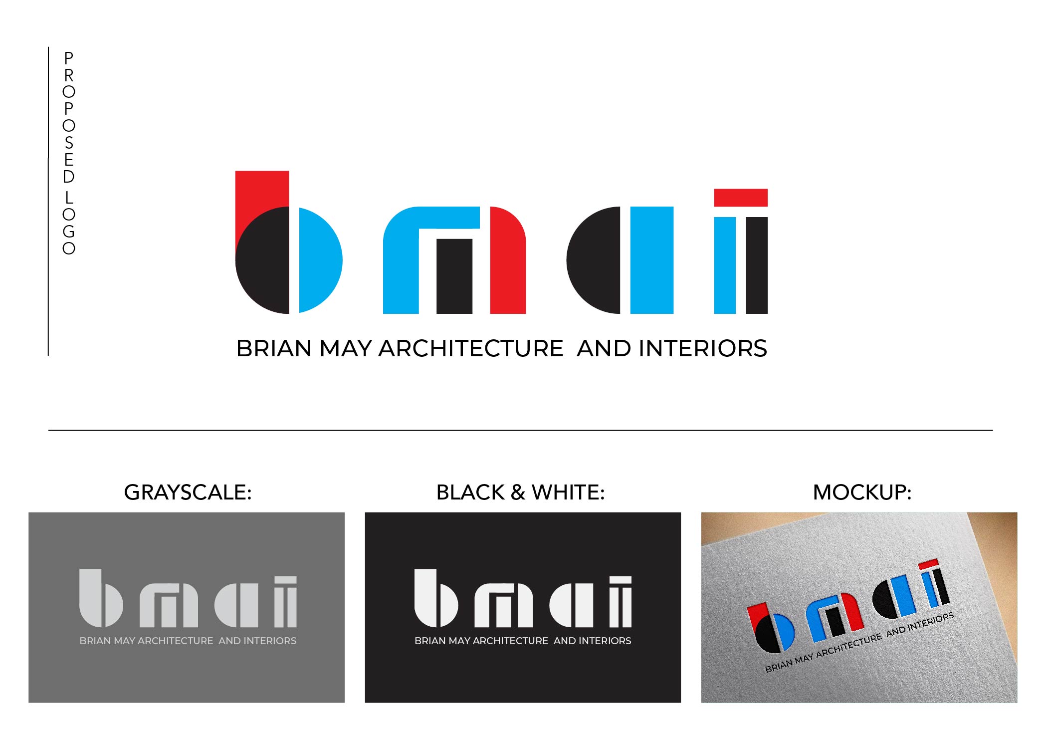 Logo Design by PenManSheep for Bryan May Architecture + Interiors | Design #26289361