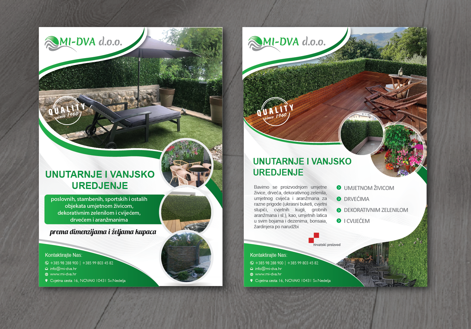Flyer Design by alex989 for MI-DVA D.O.O. | Design #26292874