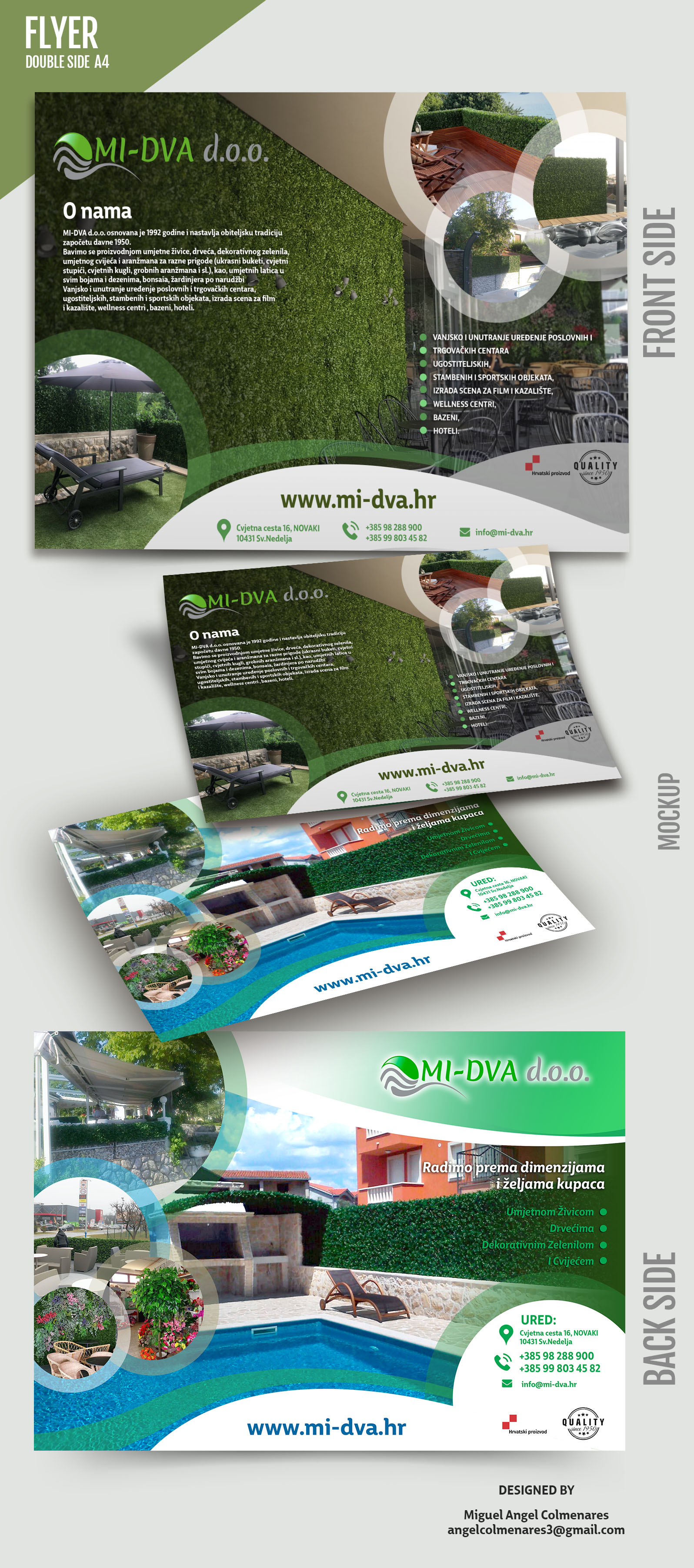 Flyer Design by angelcolmenares3 for MI-DVA D.O.O. | Design #26296934