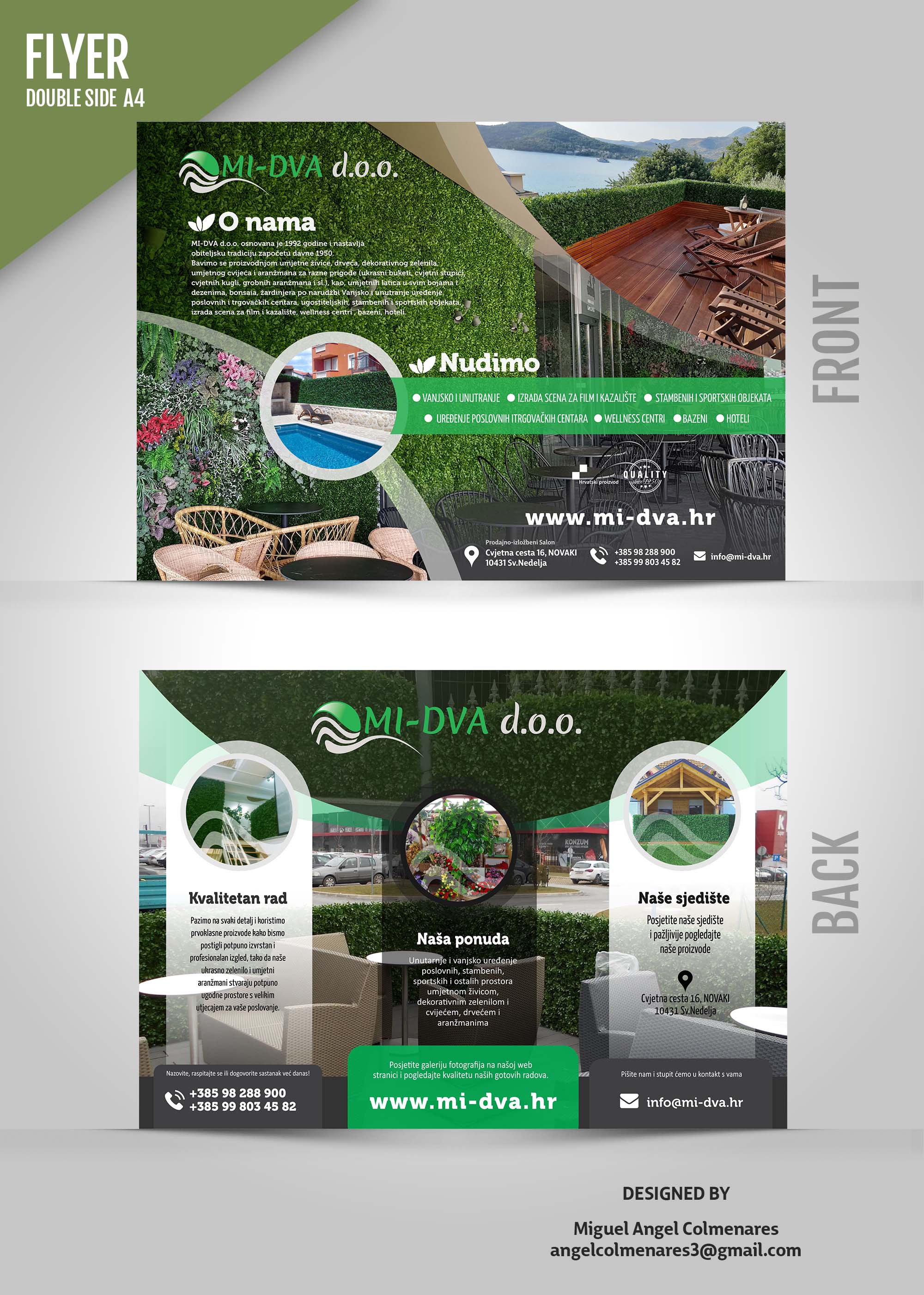 Flyer Design by angelcolmenares3 for MI-DVA D.O.O. | Design #26296964