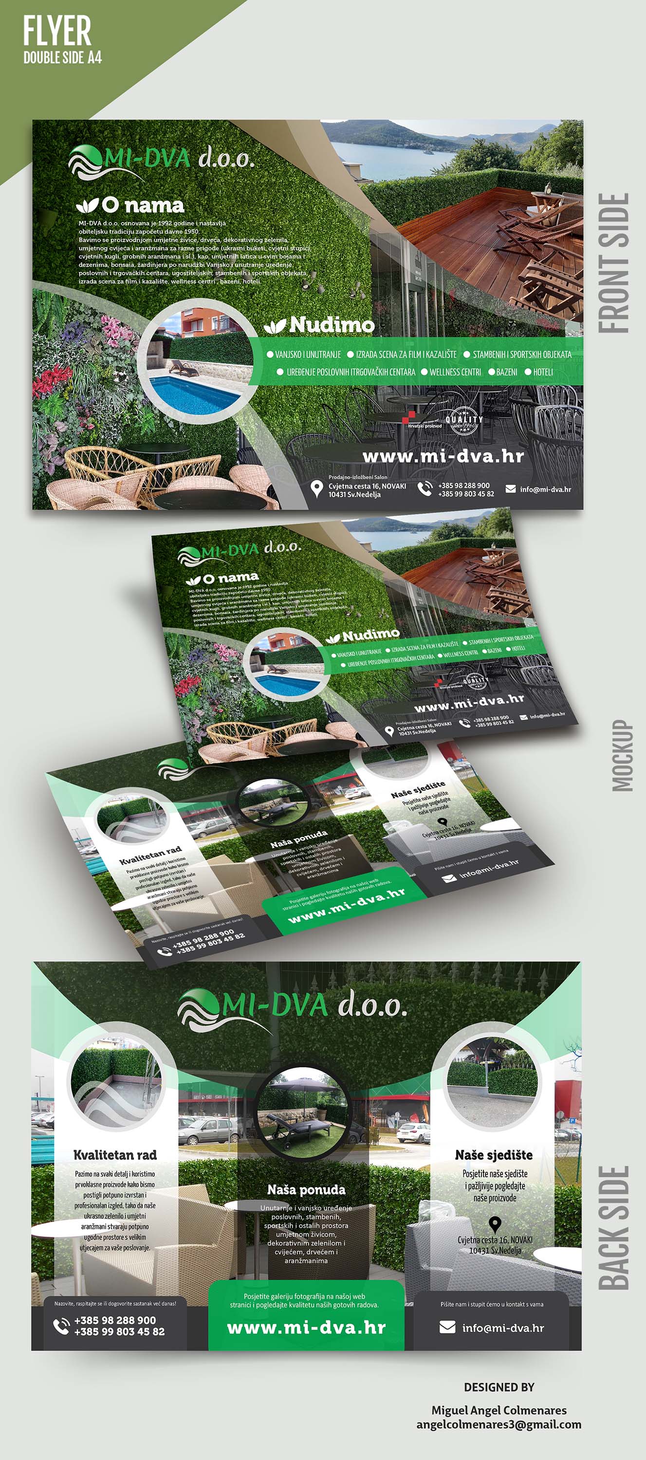 Flyer Design by angelcolmenares3 for MI-DVA D.O.O. | Design #26304798