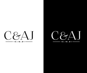 C & AJ, 10.16.21 | Logo Design by uitaki