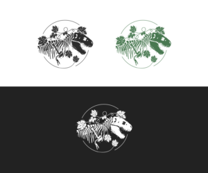 Dinosaur and vines come together  | Graphic Design by cheez_O
