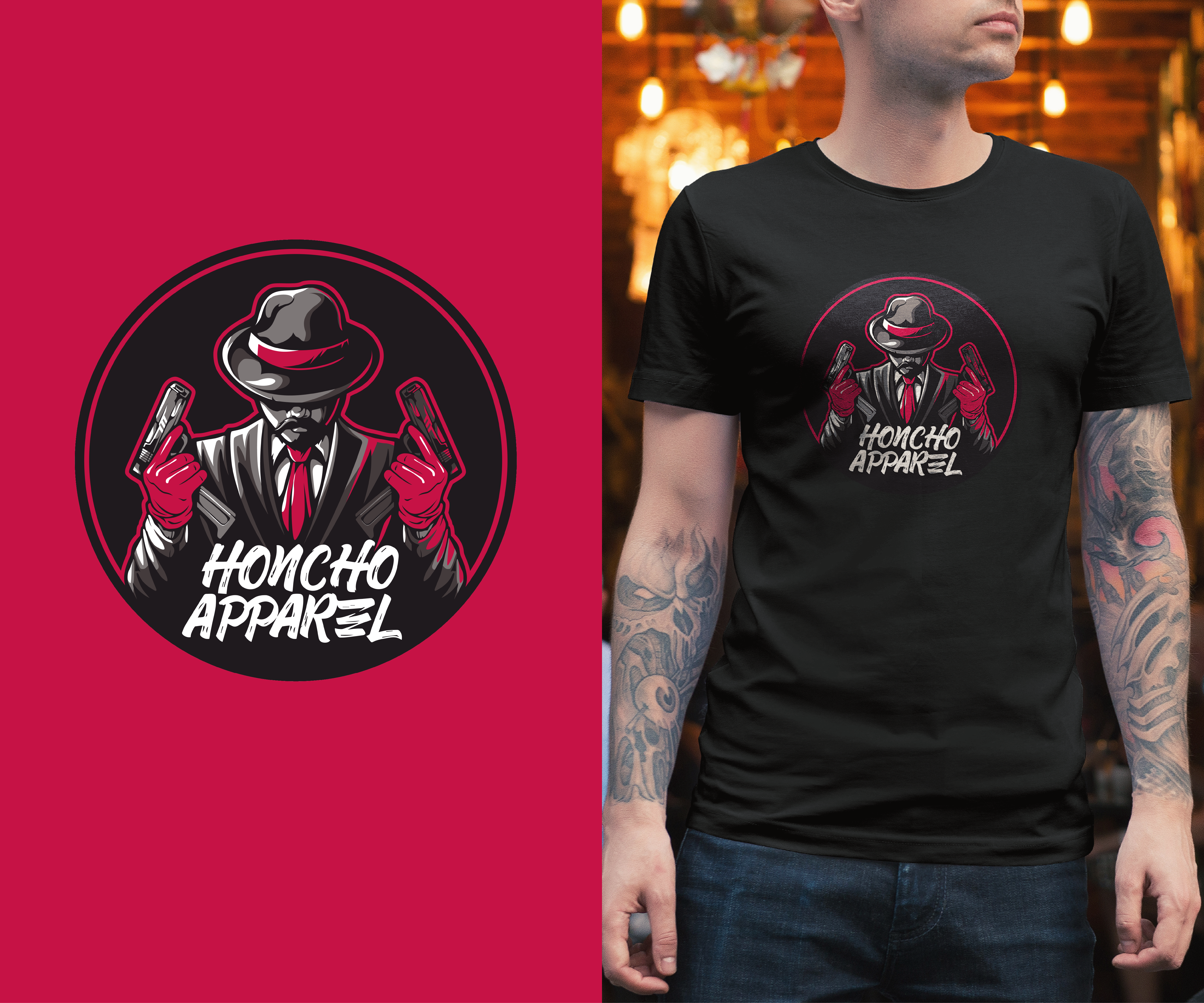 Diseño de Camiseta por johnronielgomez para Honcho apparel | Diseño: #26293137